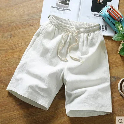 2024 Linen Shorts Men Big Tall Summer Plus Size