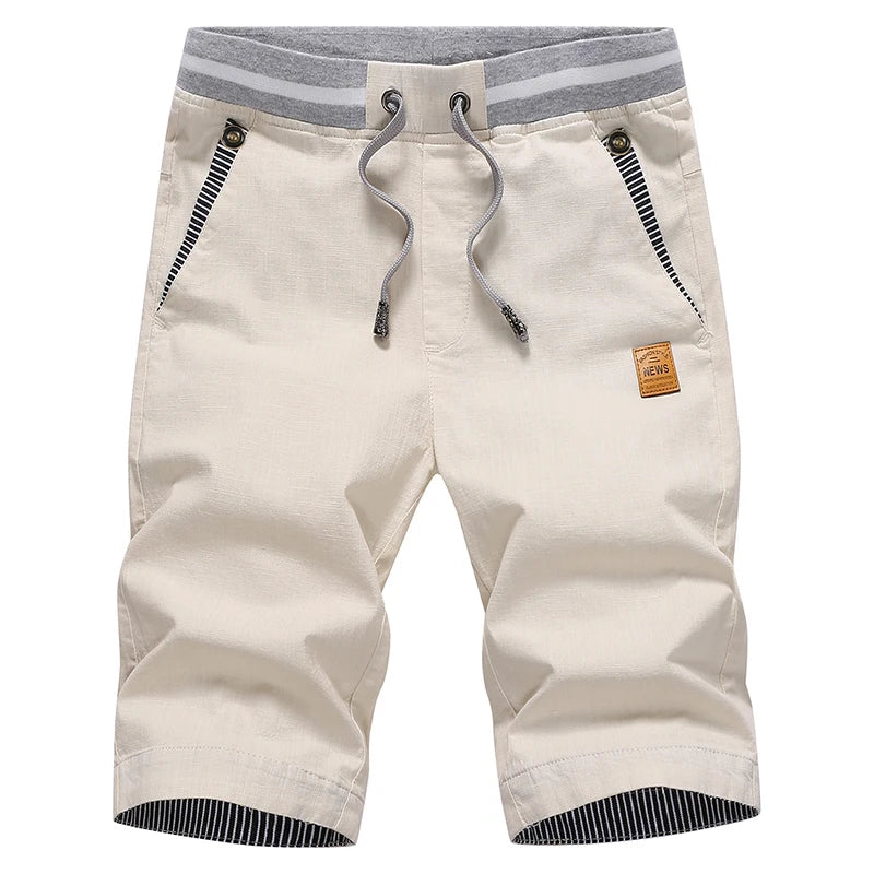Linen Mens Shorts Newest Summer Casual Shorts Men Cotton Fashion Men