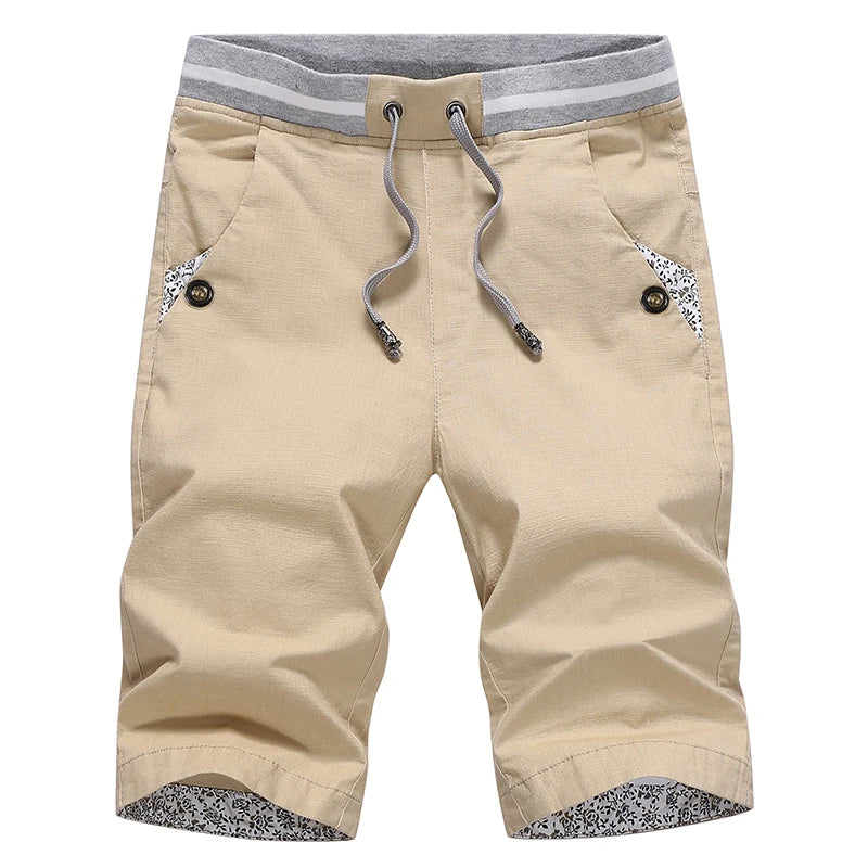 Linen Mens Shorts Newest Summer Casual Shorts Men Cotton Fashion Men