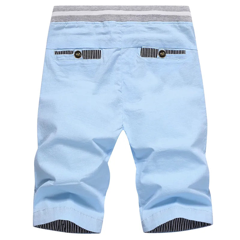 Linen Mens Shorts Newest Summer Casual Shorts Men Cotton Fashion Men